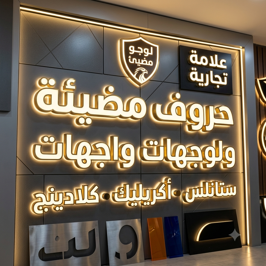 حروف بارزة وكلادينج ولوجوهات